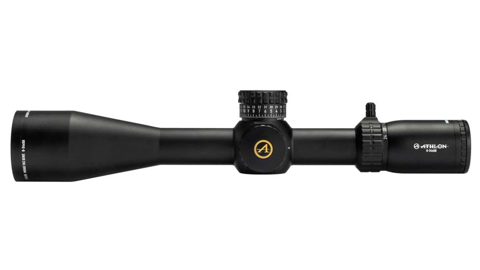 Athlon Optics Midas TAC GEN2 HD 6-24x50 30mm Tube Rifle Scope, FFP, APLR15, MOA Reticle, Black, 213085