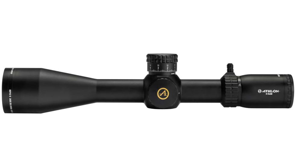 Athlon Optics Midas TAC GEN2 HD 6-24x50 30mm Tube Rifle Scope, FFP, APRS14 MIL Reticle, Black, 213084