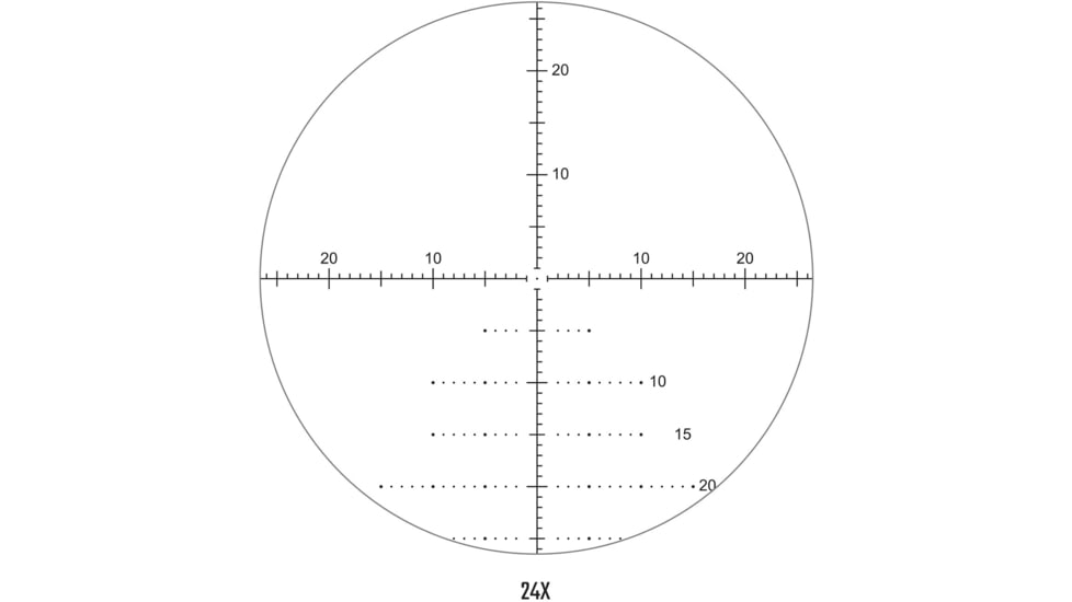 Athlon Optics Midas TAC HD 6-24x50mm APLR4 Rifle Scope, 30mm, First Focal Plane, MOA Reticle, Black, 213076