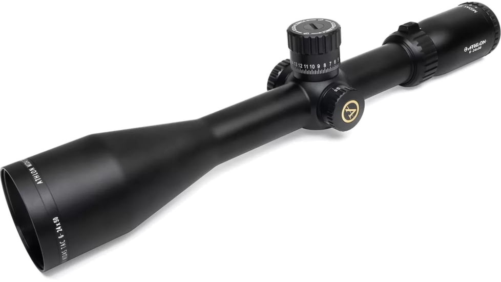 Athlon Optics Midas TAC HD 6-24x50mm APLR4 Rifle Scope, 30mm, First Focal Plane, MOA Reticle, Black, 213076
