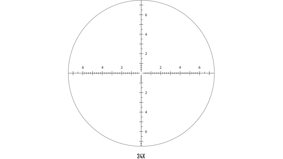 Athlon Optics Midas TAC HD 6-24x50mm APRS2 Rifle Scope, 30mm, First Focal Plane, MIL Reticle, Black, 213075
