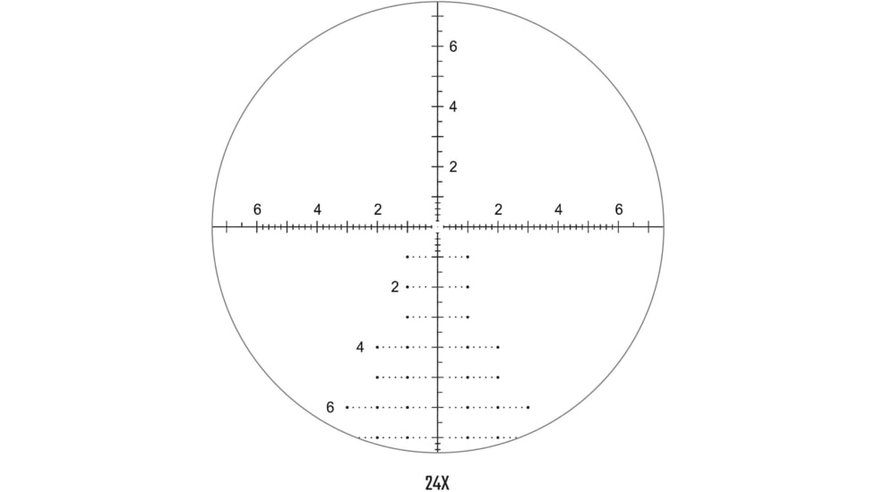 Athlon Optics Midas TAC HD 6-24x50mm APRS3 Rifle Scope, 30mm, First Focal Plane, MIL Reticle, Black, 213077