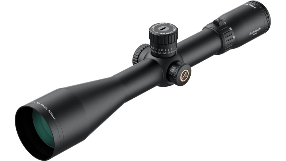 Athlon Optics Midas TAC Rifle Scope, 5-25x56mm, 34mm Tube, First Focal Plane, APLR4 FFP MOA Reticle, Matte, Black, 213080