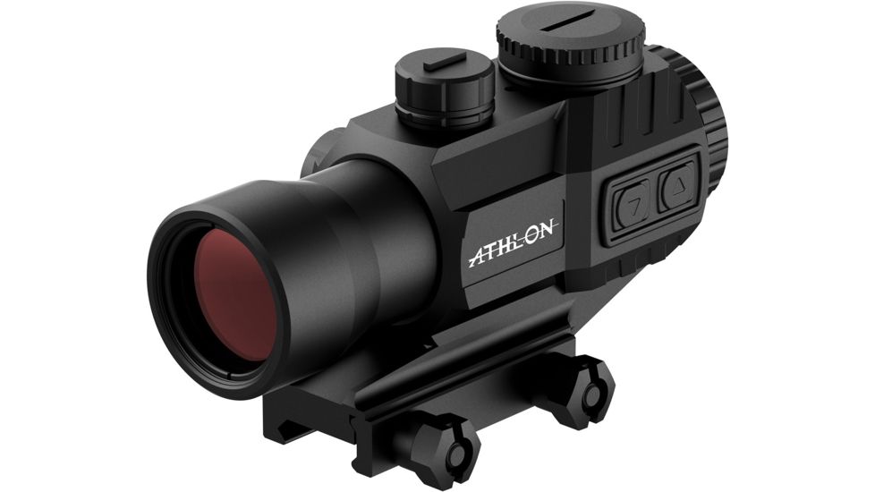 Athlon Optics Midas TSP4 Prismatic Red Dot Sight, 3.9x30mm, Red/ Green TSP4 Prism Reticle, Black, 403025
