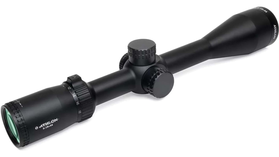Athlon Optics Neos 6-18 x 44 mm Rifle Scope, 1in Tube, Second Focal Plane, Center X, MOA Reticle, Black, 216012