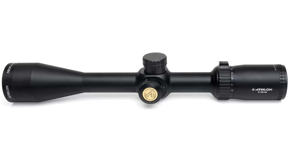 Athlon Optics Neos 6-18 x 44 mm Rifle Scope, 1in Tube, Second Focal Plane, Center X, MOA Reticle, Black, 216012