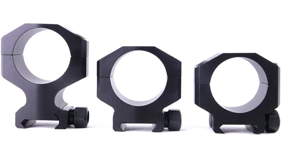 Athlon Optics Precision Rifle Scope Rings, 1in Tube, 0.9in Height, Black, Medium, 701001