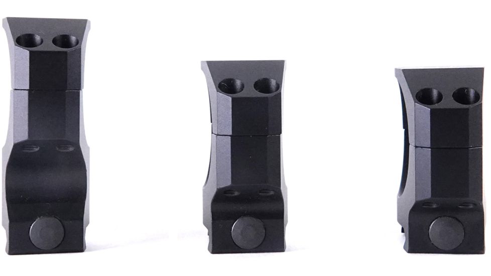 Athlon Optics Precision Rifle Scope Rings, 1in, Medium Height Ring, Black, 701001