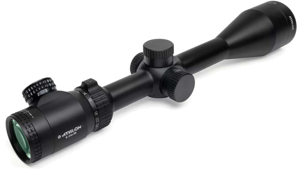 Athlon Optics Talos 6-24x50mm Rifle Scope, 1in Tube, BDC 600, IR MOA Reticle, Black, 215012