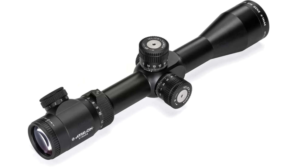 Athlon Optics Talos BTR Gen II 4-14x44mm APLR10 Rifle Scope, 30mm, First Focal Plane, IR MOA Reticle, Black, 215030