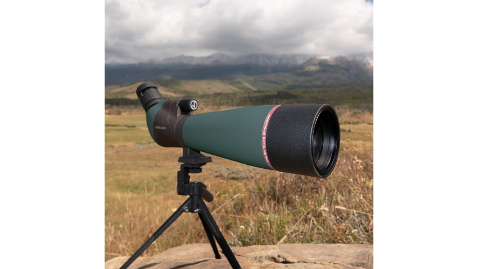 Athlon Optics Talos Spotting Scope, 20-60x80mm, 45-Degree Angled Body, Green, 315001G