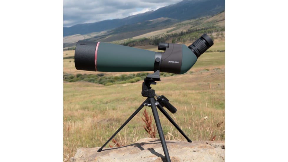 Athlon Optics Talos Spotting Scope, 20-60x80mm, 45-Degree Angled Body, Green, 315001G