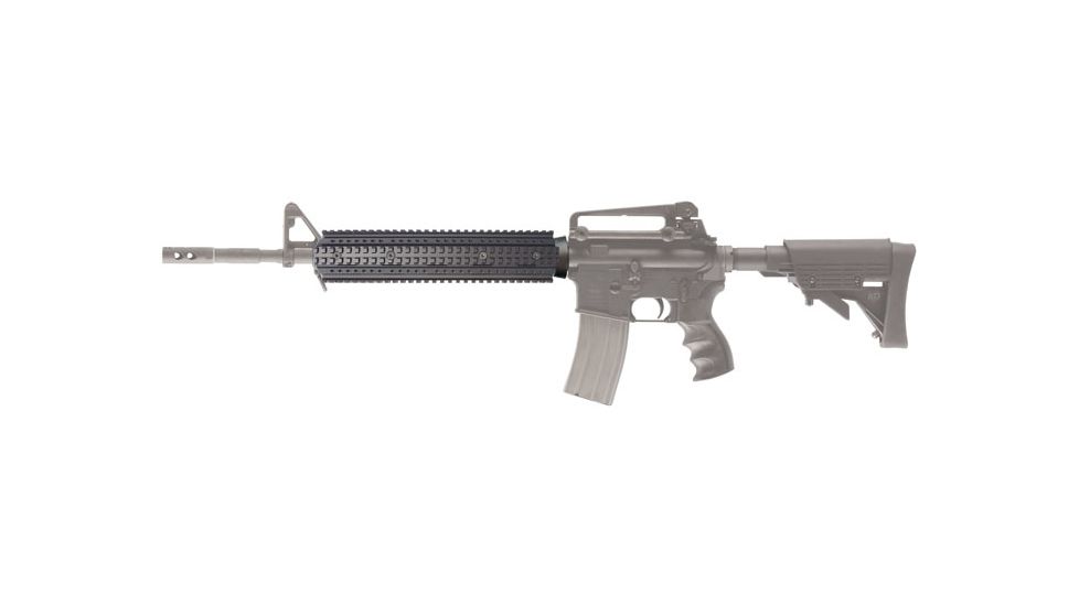AR-15 Rifle Length Two Piece Forend mounted to rifle