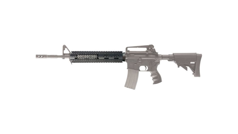 AR-15 Rifle Length Two Piece Forend mounted to rifle