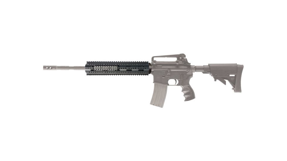 AR-15 Rifle Length Free Float Forend mounted to rifle