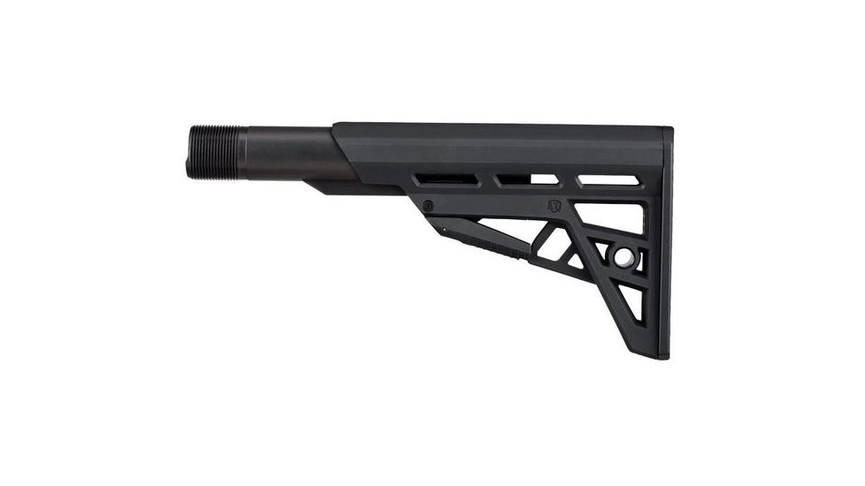 ATI Outdoors AR-15 TactLite Six Position Commercial Stock With Commercial Buffer Tube Fits Most AR-15 Varoamts Black