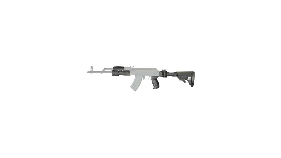 ATI Outdoors Strikeforce 6-Postion Folding Stock w/TactLite Cheekrest, Strikeforce Handguard, X1 Pistol Grip, Scorpion Recoil System, AK-47, Destroyer Gray, B.2.40.1250
