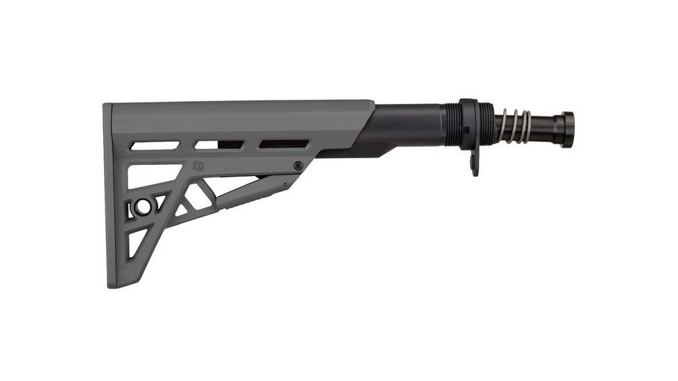 Advanced Technology International - ATI AR-15 TactLite Six Position Mil-Spec Stock With Military Buffer Tube Assembly Destroyer Gray