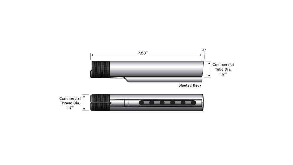 ATI Outdoor Ar-15 Alum Civ. Buffertube Pkg - A.5.10.1050