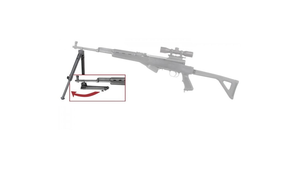 ATI Outdoor Featherlite Bipod, Extendable from 9-13in - BIP0700
