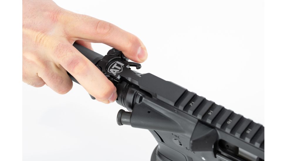 ATI Outdoors AR15 Ambidextrous Charge Handle w/ ATI Logo, Black A.5.10.2554