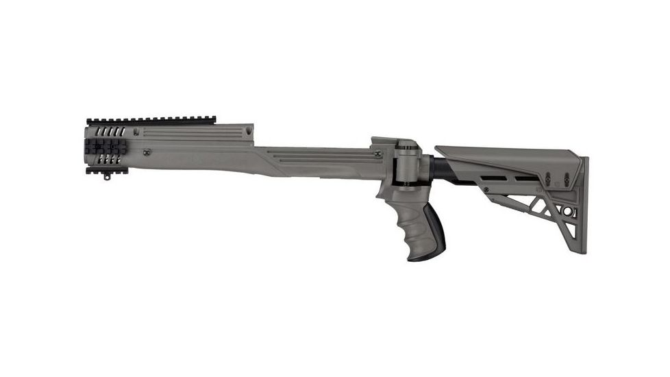 ATI Outdoors Ruger Mini-Thirty Strikeforce Six-Position Adjustable Side-Folding TactLite Stock With Scorpion Recoil System Destroyer Gray