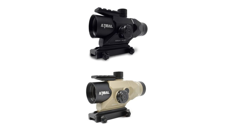 Atibal 3x32 AT-MROC Modern Rifle Optic Component Rifle Scope, Black, Tan