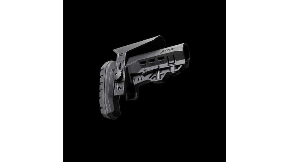 Atibal ATRS Mil Spec Rugged Rifle Stock w/Cheekrest-Blk, Black, AT-ATRS-BLK-CR