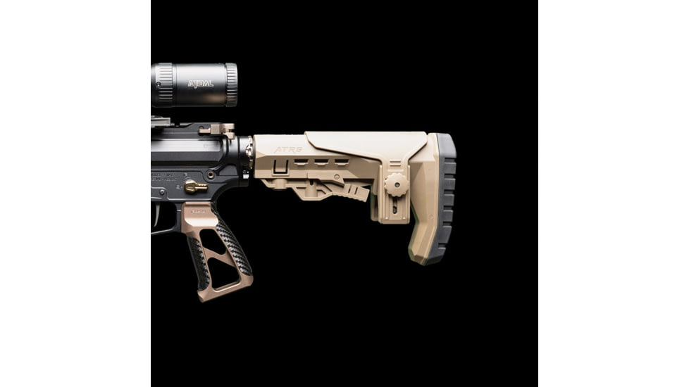 Atibal ATRS Mil Spec Rugged Rifle Stock w/Cheekrest-Blk, Tan/FDE, AT-ATRS-FDE-CR