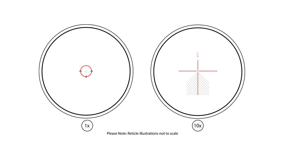 Atibal Hybrid 12 1-12x32mm Rifle Scope, 35mm Tube, First Focal Plane, XV2 Reticle, Black, AT-H12-FFP