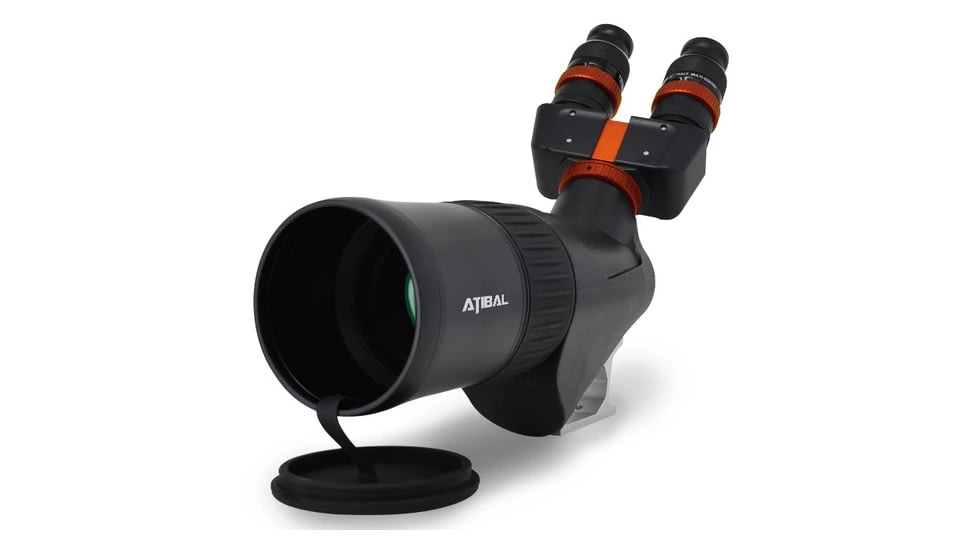 Atibal Meridian Bino Spotting Scope, 40x80mm, ED APO Lens, Black, 16 inches, AT-MER-BSS-40x80