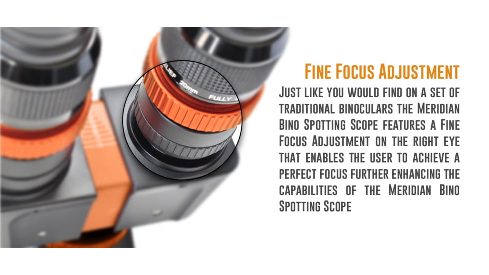 Atibal Meridian Bino Spotting Scope, 40x80mm, ED APO Lens, Black, 16 inches, AT-MER-BSS-40x80