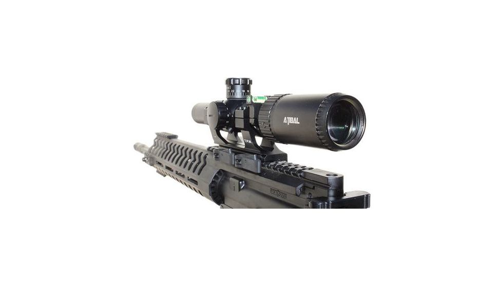 Atibal Striiker 1-4x24mm Rifle Scope, 30mm Tube, Second Focal Plane, 5.56/.308 Reticle, Black, AT-Str-1-4