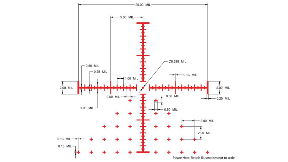 Atibal XP8 Mirage 1-8x24mm Rifle Scopes w/ Rapid View Lever, 30mm, FFP, Christmas Tree Reticle, 0.28 MIL Dot, Black, AT-XP8-FFP