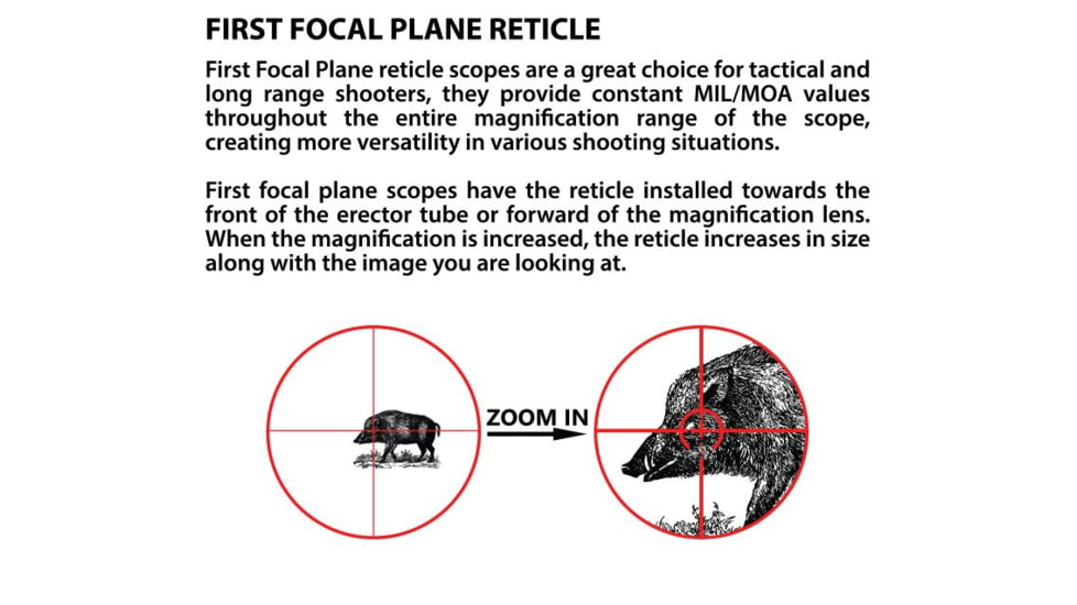 Atibal XP8 Mirage 1-8x24mm Rifle Scopes w/ Rapid View Lever, 30mm, FFP, Christmas Tree Reticle, 0.28 MIL Dot, Black, AT-XP8-FFP
