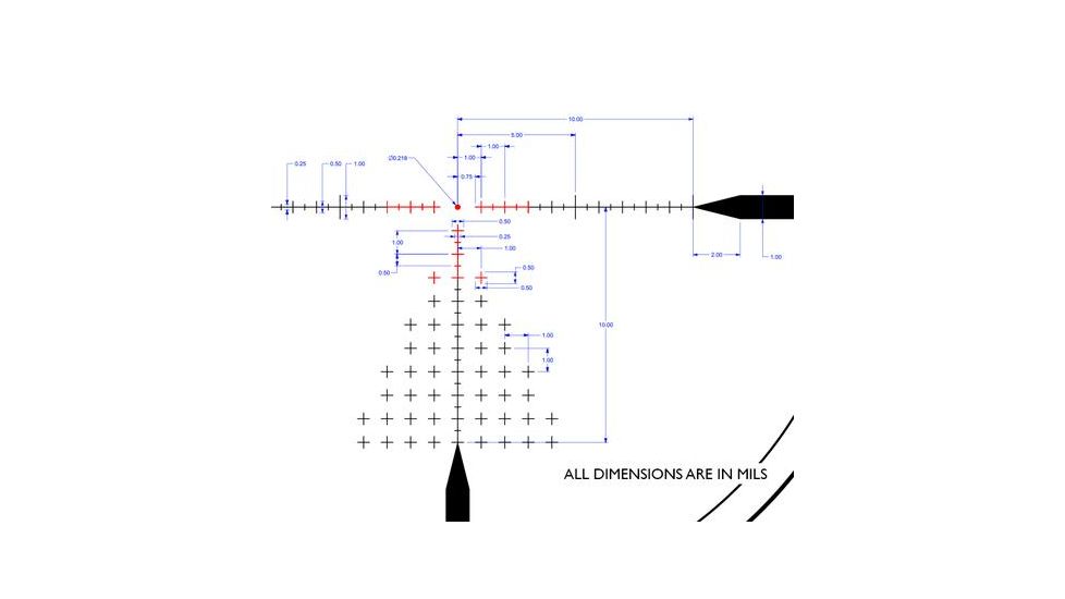 Atibal XS 1-10X30mm Rifle Scope, Second Focal Plane, Christmas Tree Reticle w/ 0.218 MIL Dot, Black, 35mm Tube, AT-XS10