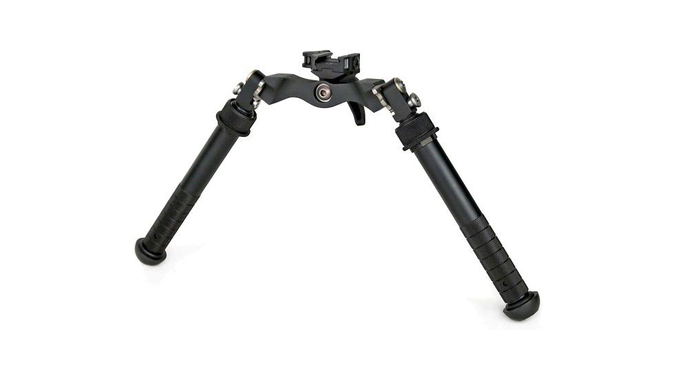 Atlas Bipods Atlas Super CAL Bipod, 5.875 - 11.125 in Height Range, 45-degree Cant, Picatinny, 6061-T6, Anodized, Black, BT72-LW17