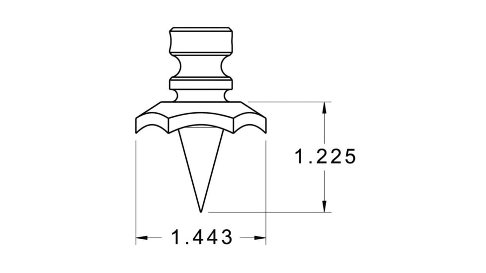 Atlas Bipods Bipods BT75 5-H &amp; Super CAL Raider Cleat Feet, Black, BT75