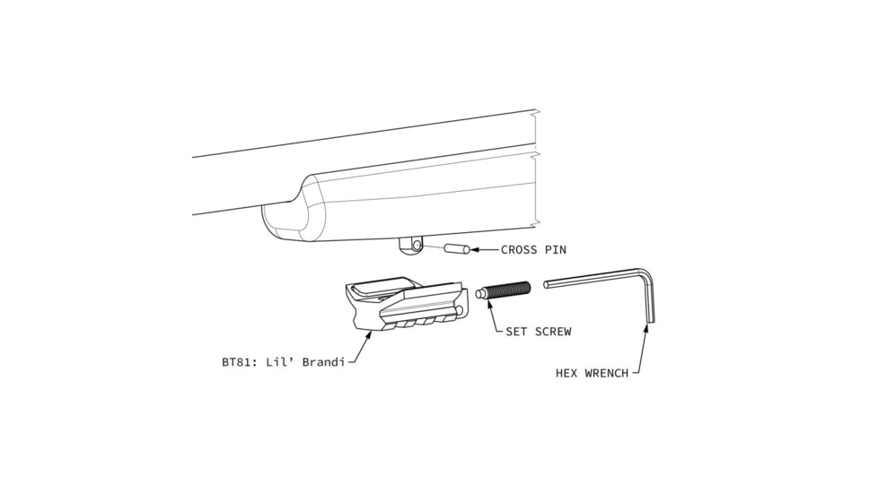 Atlas Bipods Lils Brandis, Black, BT81