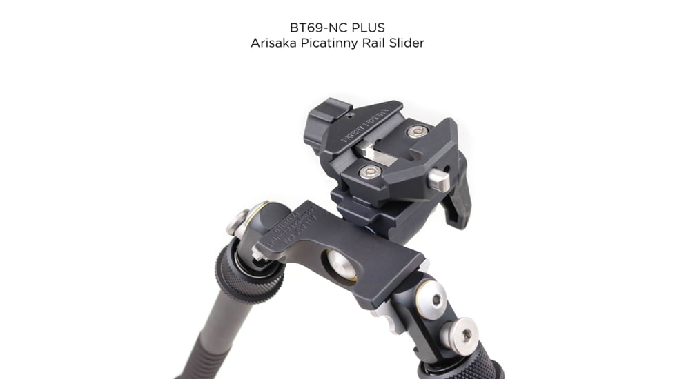 Atlas CAL Gen 2 Tall Bipod, 6-12.3in Height Range, Area 419 ARCALOCK Clamp, Black, BT69NCPLUSA419ARCALK