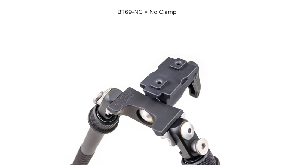 Atlas CAL Gen 2 Tall Bipod, 6-12.3in Height Range, Area 419 ARCALOCK Clamp, Black, BT69NCPLUSA419ARCALK