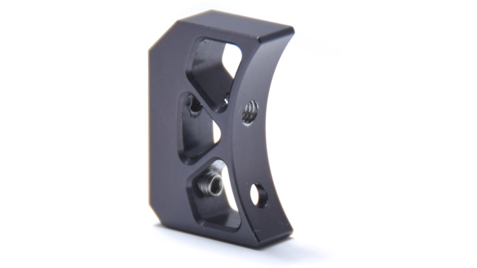 Atlas Gunworks Geppert X-Line Vario Shoe Trigger, Curved Medium, Black, TCMBLK