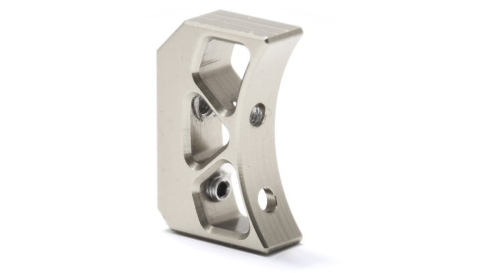 Atlas Gunworks Geppert X-Line Vario Shoe Trigger, Curved Medium, Silver, TCMS