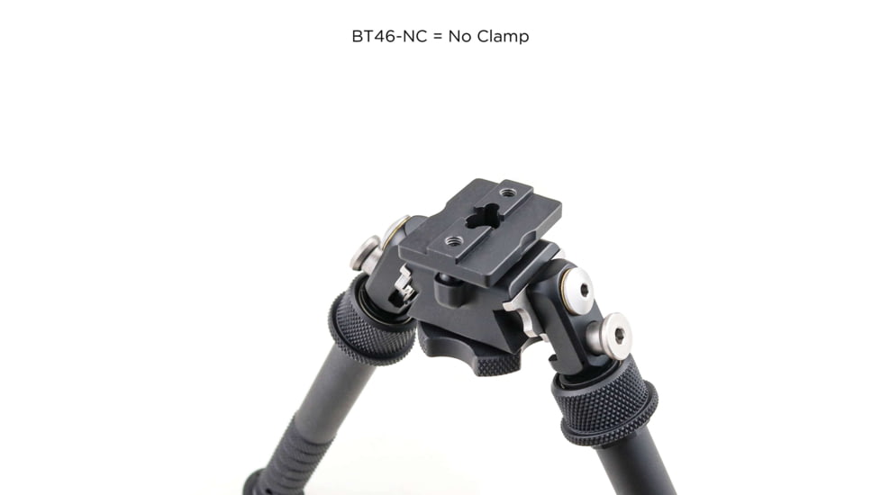 Atlas PSR Standard Bipod, 5-9.4in Height Range, Arisaka Picatinny Rail Slider, Black, BT46NCPLUSARSKPICSLDR