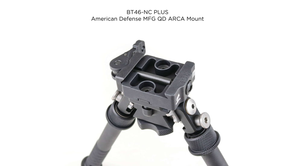 Atlas PSR Standard Bipod, 5-9.4in Height Range, Arisaka Picatinny Rail Slider, Black, BT46NCPLUSARSKPICSLDR