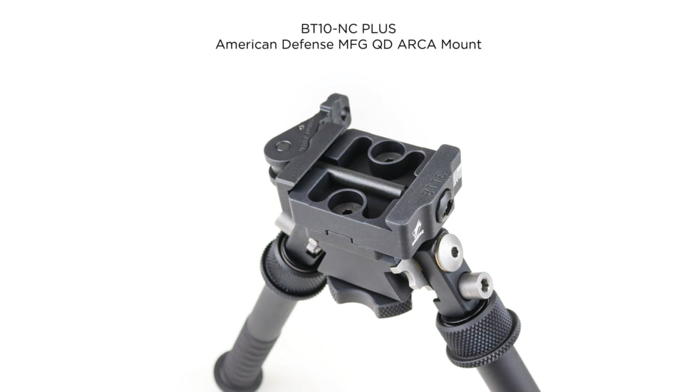 Atlas V8 Bipod, 5-9.4in Height Range, Arisaka Picatinny Rail Slider, Black, BT10NCPLUSA419ARSKPICSLDR
