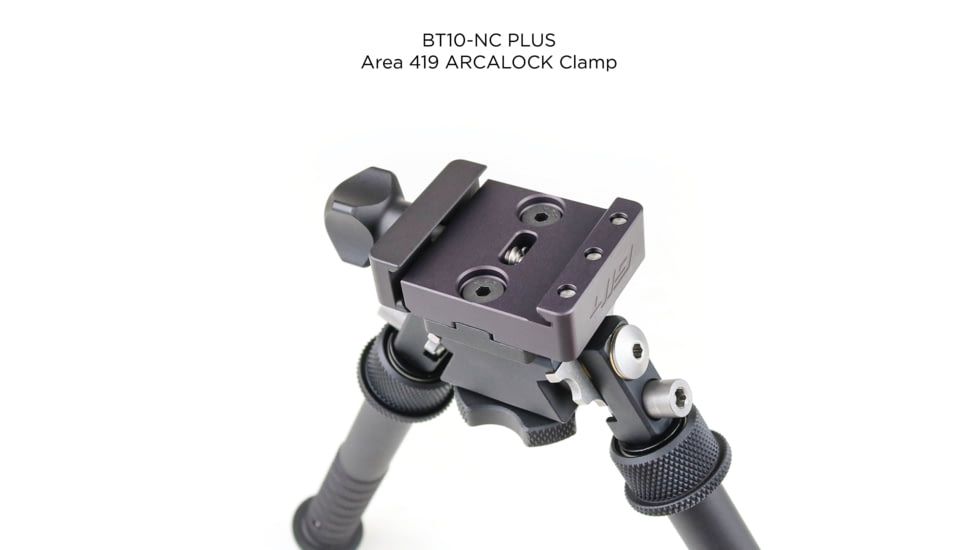 Atlas V8 Bipod, 5-9.4in Height Range, Arisaka Picatinny Rail Slider, Black, BT10NCPLUSA419ARSKPICSLDR