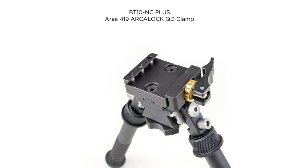 Atlas V8 Bipod, 5-9.4in Height Range, Arisaka Picatinny Rail Slider, Black, BT10NCPLUSA419ARSKPICSLDR