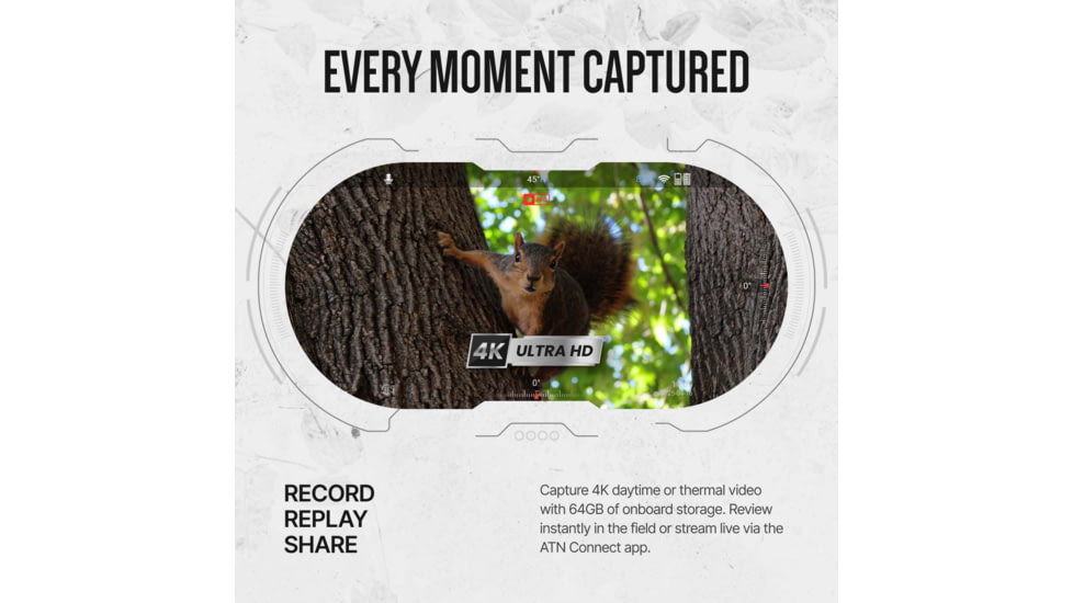 ATN Binox 6 Dual Multispectral 5.5-44x35mm Thermal Imaging Binocular w/Built-in Laser Rangefinder, 50 Hz, 384x288, Black, MSBNB6335A