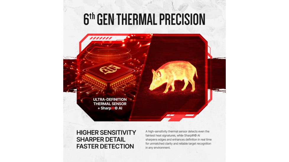 ATN ThOR 6 Mini Compact 2-16x35mm Thermal Rifle Scope